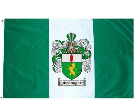Macaonghusa family crest coat of arms flag