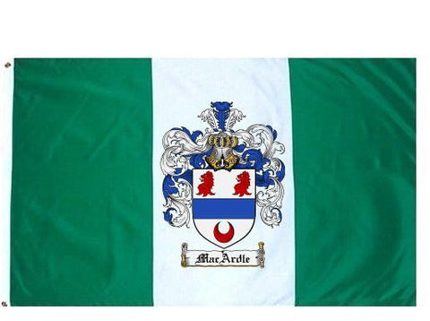 Macardle family crest coat of arms flag