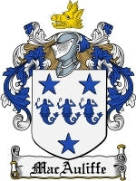 Macauliffe coat of arms family crest download