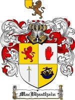 Macbheathain coat of arms family crest download