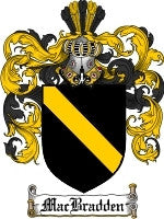Macbradden coat of arms family crest download