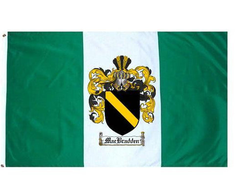 Macbradden family crest coat of arms flag