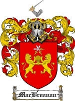 Macbrennan coat of arms family crest download