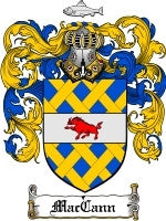 Maccann coat of arms family crest download