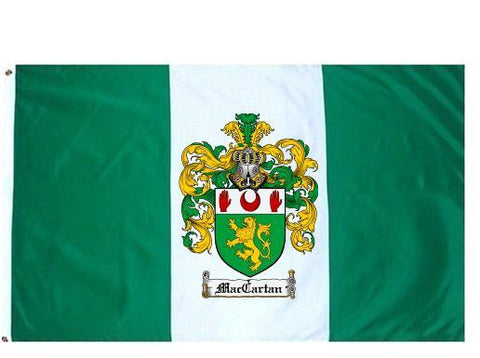 Maccartan family crest coat of arms flag