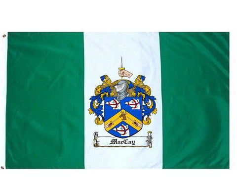 Maccay family crest coat of arms flag