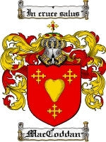 Maccoddan coat of arms family crest download