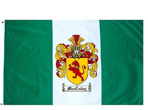 Maccolley family crest coat of arms flag