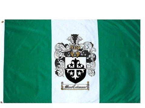 Maccolman family crest coat of arms flag