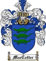 Maccotter coat of arms family crest download