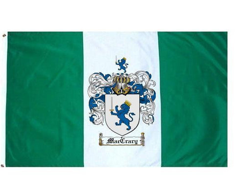 Maccrary family crest coat of arms flag