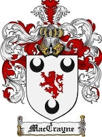 Maccrayne family crest coat of arms emailed to you within 24 hours ...