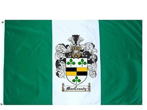 Maccready family crest coat of arms flag