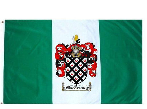 Maccreevey family crest coat of arms flag
