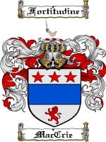 Maccrie coat of arms family crest download