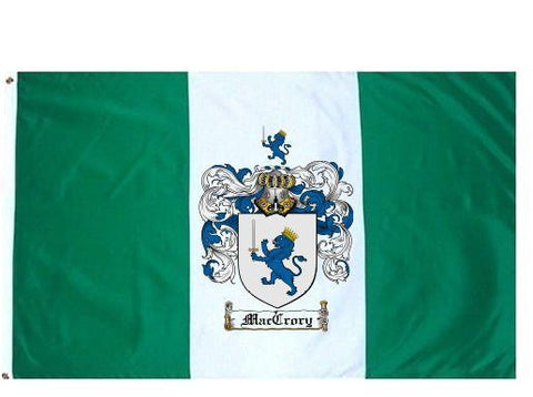 Maccrory family crest coat of arms flag