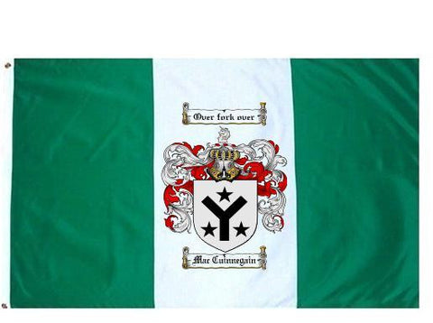 Maccuinnegain family crest coat of arms flag