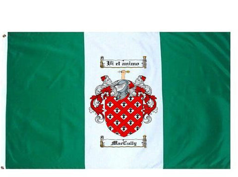 Maccully family crest coat of arms flag