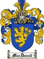 Macdanell coat of arms family crest download