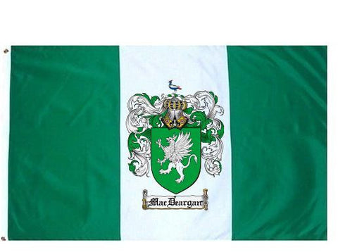Macdeargan family crest coat of arms flag