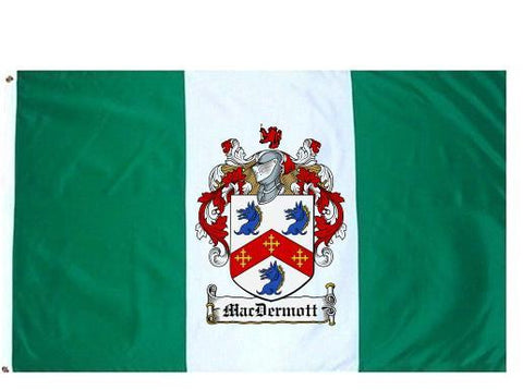 Macdermott family crest coat of arms flag