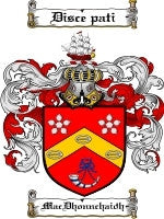 Macdhonnchaidh coat of arms family crest download