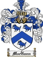 Macgann coat of arms family crest download