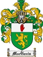 Macgenis coat of arms family crest download