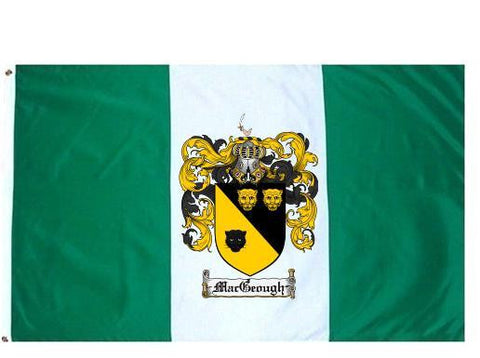 Macgeough family crest coat of arms flag