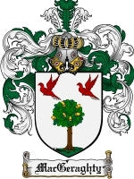 Macgeraghty coat of arms family crest download