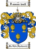 Macghille'Sheathanaich coat of arms family crest download