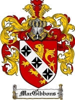 Macgibbons coat of arms family crest download
