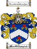 Macgillespick coat of arms family crest download