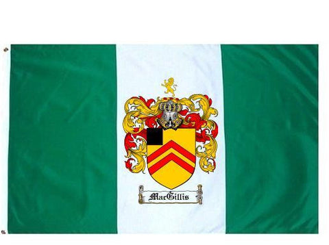 Macgillis family crest coat of arms flag