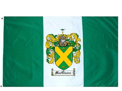 Macgivern family crest coat of arms flag