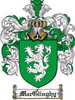 Macglinghy coat of arms family crest download
