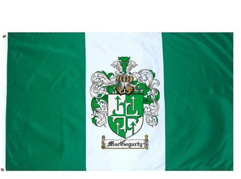 Macgogarty family crest coat of arms flag