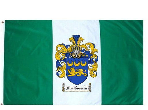 Macgoverin family crest coat of arms flag