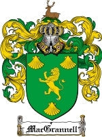 Macgrannell coat of arms family crest download