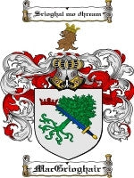 Macgrioghair coat of arms family crest download