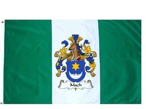 Mach family crest coat of arms flag