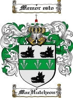 Machutcheon coat of arms family crest download