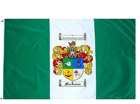 Macinnon family crest coat of arms flag