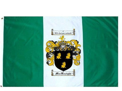 Macknaight family crest coat of arms flag
