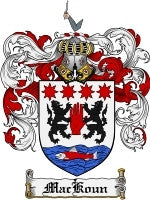 Mackoun coat of arms family crest download