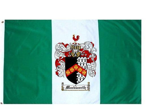 Mackworth family crest coat of arms flag