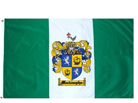 Maclumpha family crest coat of arms flag