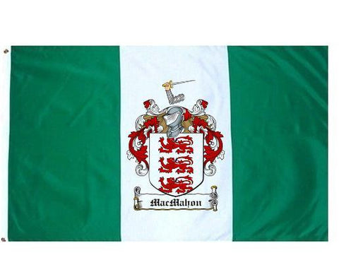Macmahon family crest coat of arms flag