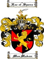 Macmaken coat of arms family crest download