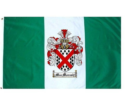 Macmoresh family crest coat of arms flag